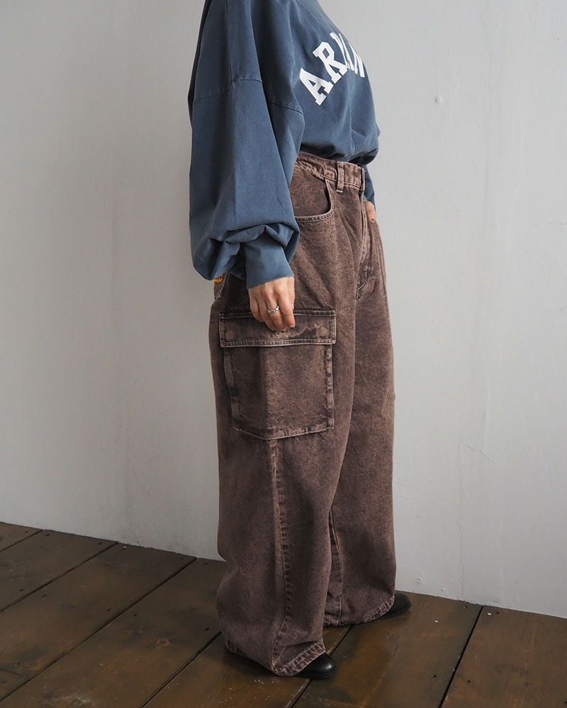 VISION STREET WEAR ヴィジョンストリートウェア ロゴデニムカーゴパンツ