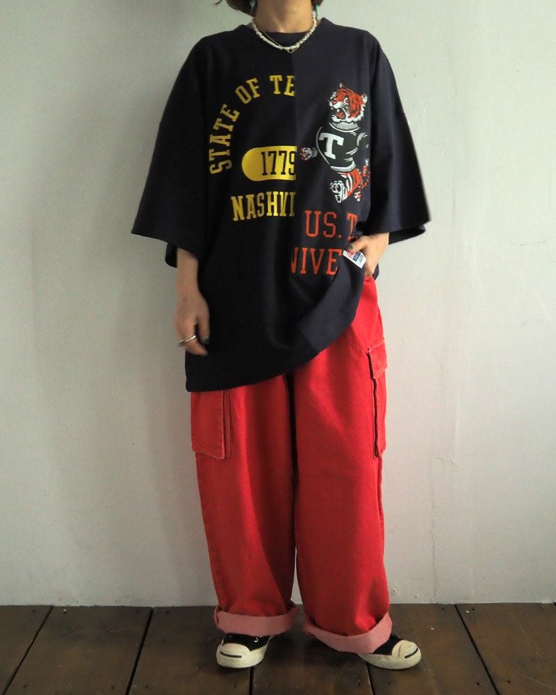 VISION STREET WEAR ヴィジョンストリートウェア ロゴデニムカーゴパンツ