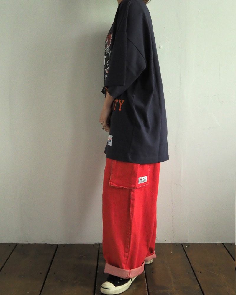 VISION STREET WEAR ヴィジョンストリートウェア ロゴデニムカーゴパンツ