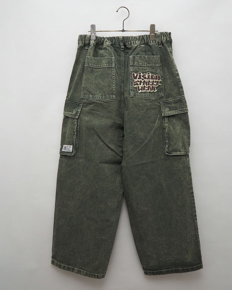 VISION STREET WEAR ヴィジョンストリートウェア ロゴデニムカーゴパンツ
