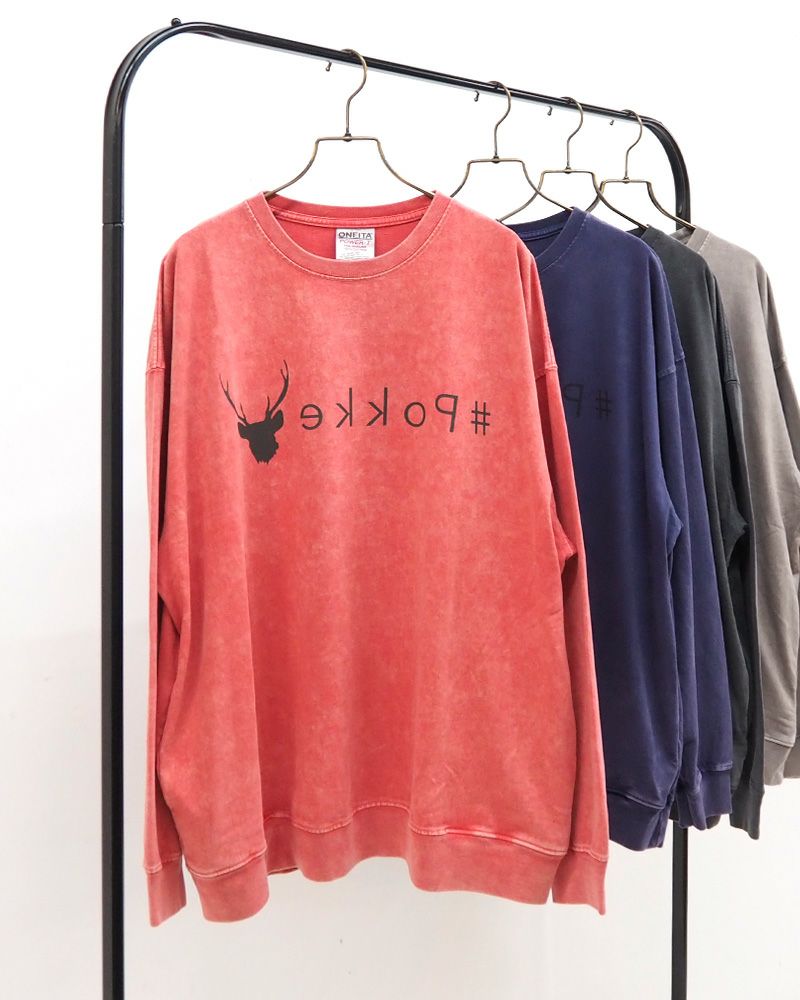 #Pokke ケミカル加工サイドポケットL/S TEE