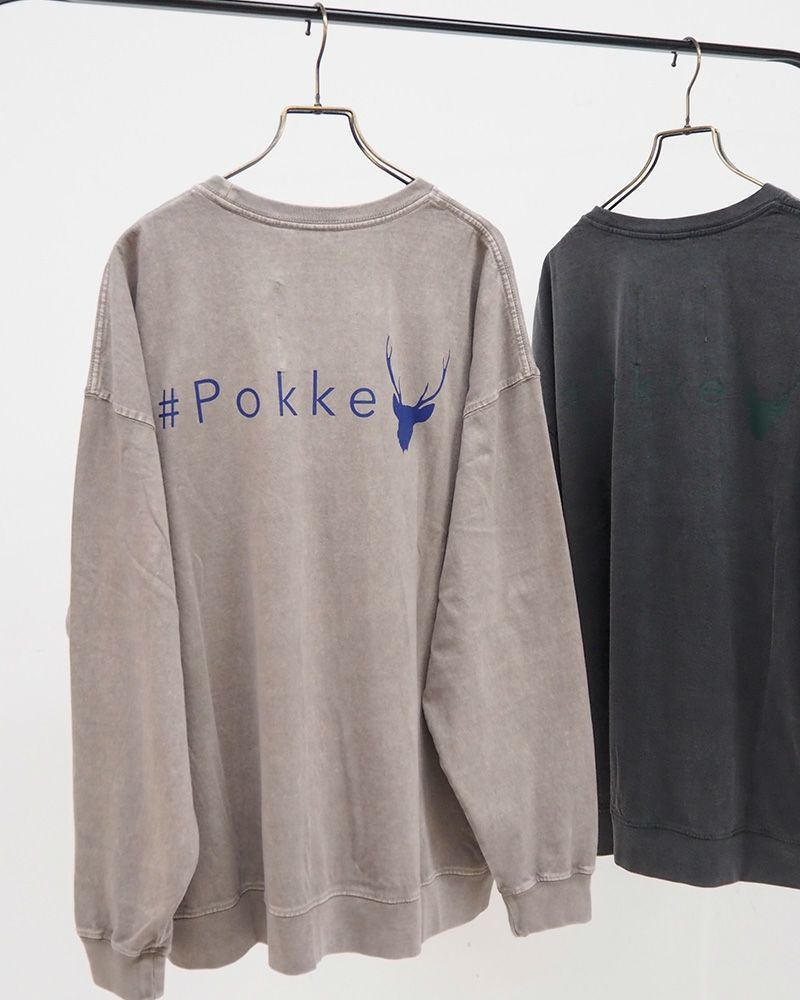 #Pokke ケミカル加工サイドポケットL/S TEE