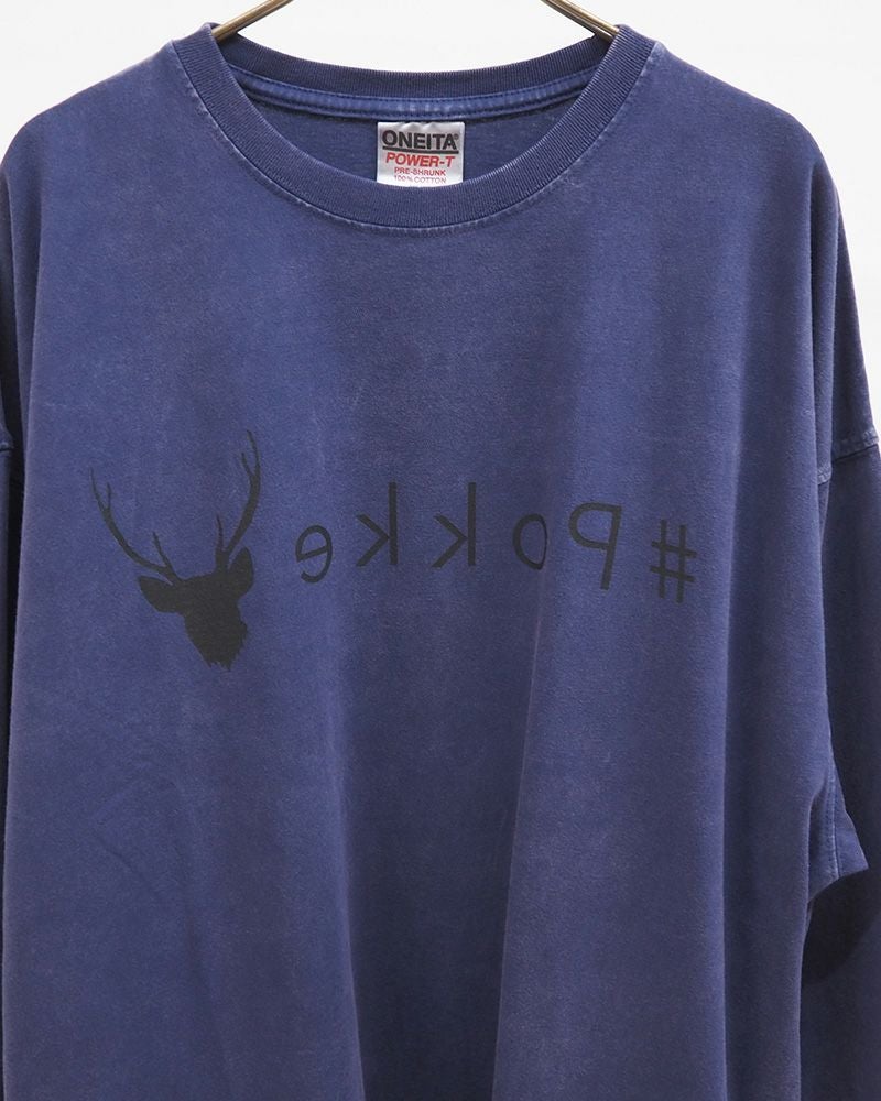 #Pokke ケミカル加工サイドポケットL/S TEE