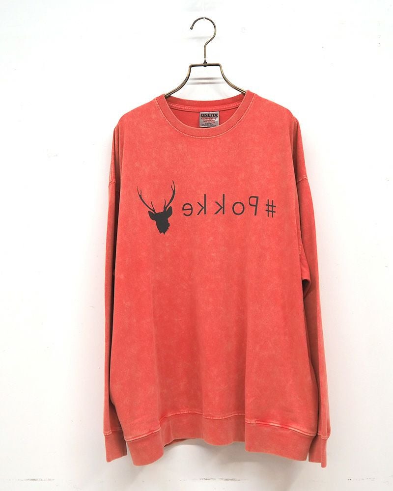 #Pokke ケミカル加工サイドポケットL/S TEE