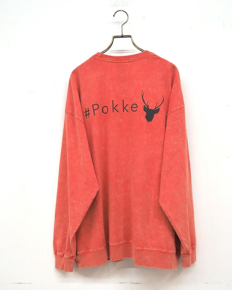 #Pokke ケミカル加工サイドポケットL/S TEE