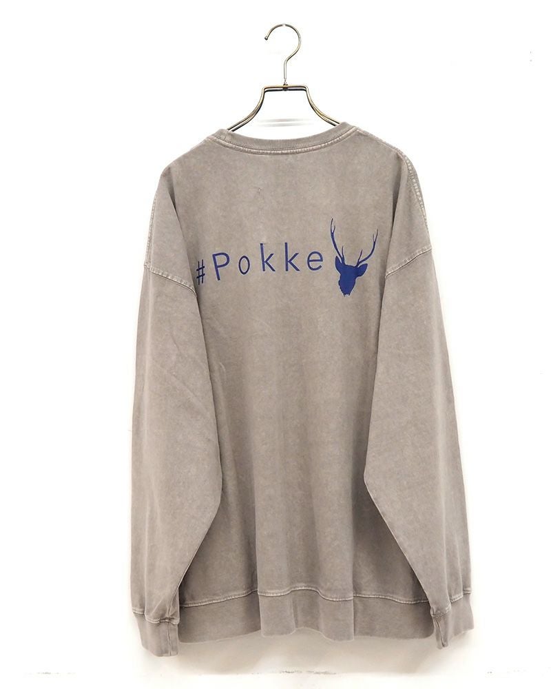 #Pokke ケミカル加工サイドポケットL/S TEE