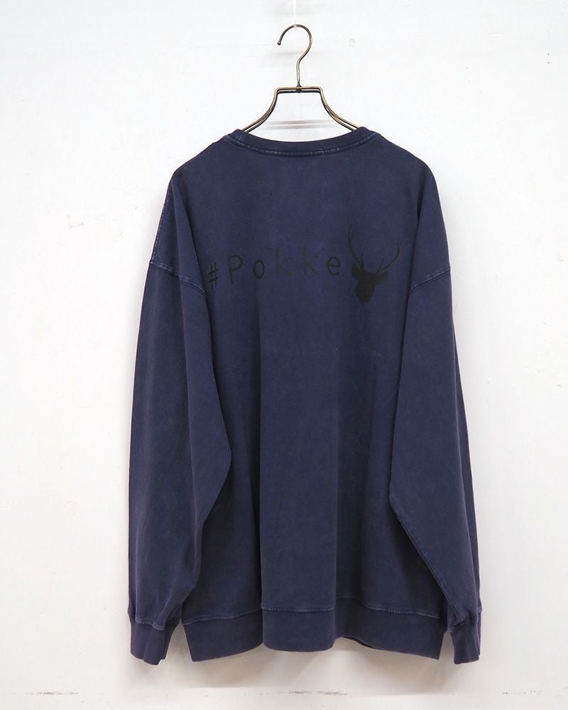#Pokke ケミカル加工サイドポケットL/S TEE