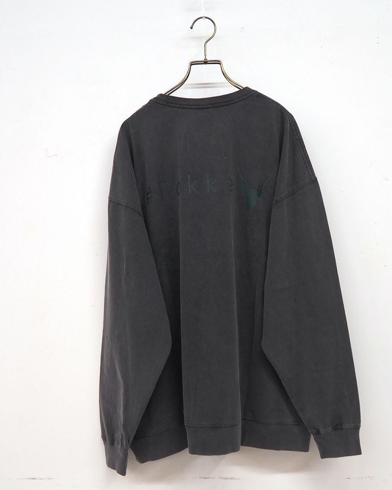 #Pokke ケミカル加工サイドポケットL/S TEE