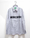 8Laboratory ストライプロングスリーブシャツ メンズ レディース ユニセックス オーバーサイズ 長袖シャツ 3色展開