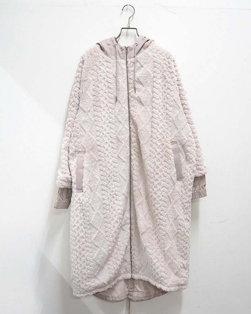 limiless 柄ボアモッズコート | &Vogue STORE