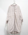 limiless 柄ボアロングモッズコート ロング丈 防寒 アウター