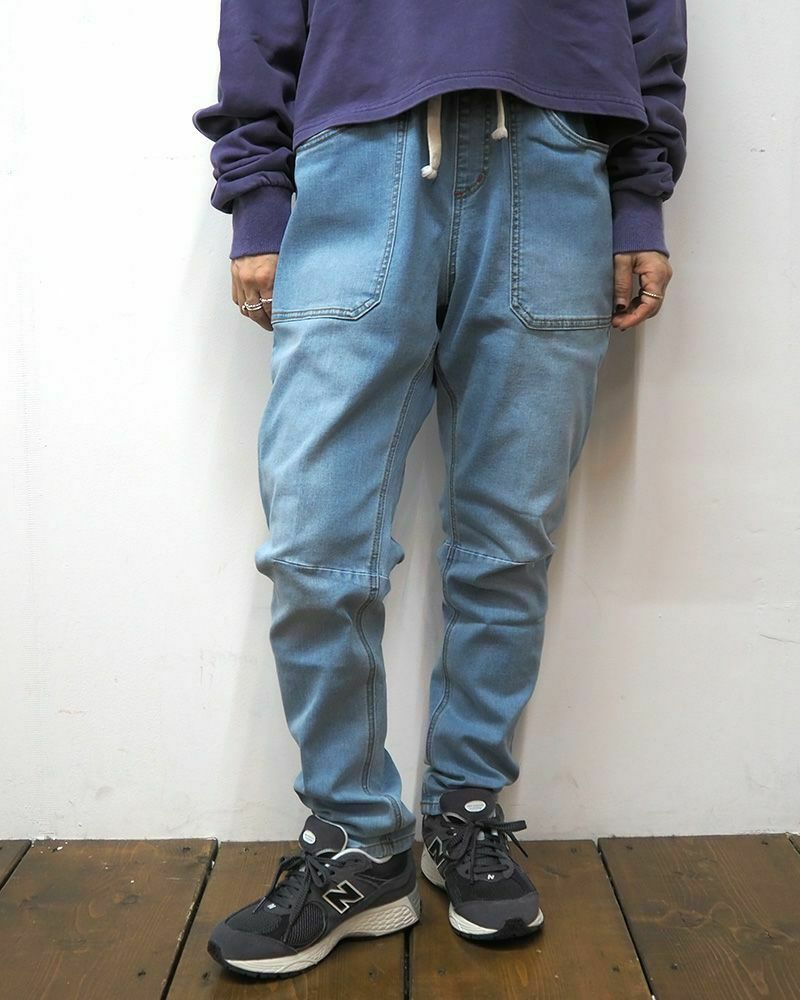 新色追加・再入荷》8Laboratory スリムサルエルデニムパンツ | &Vogue