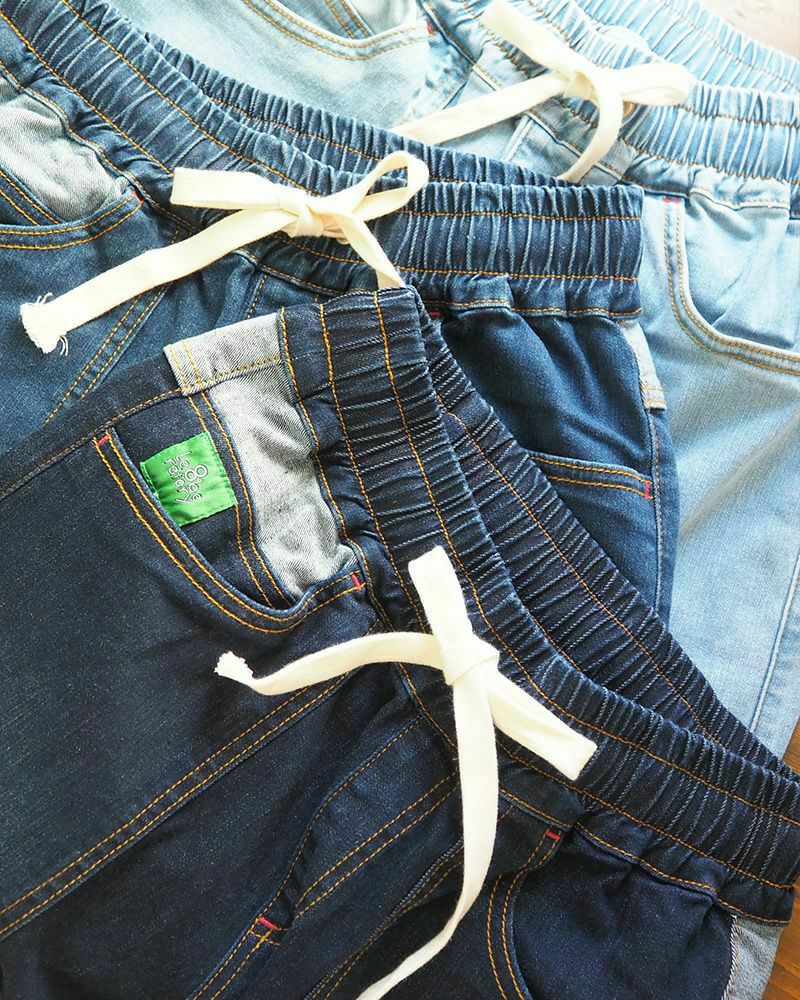 新色追加・再入荷》8Laboratory スリムサルエルデニムパンツ | &Vogue