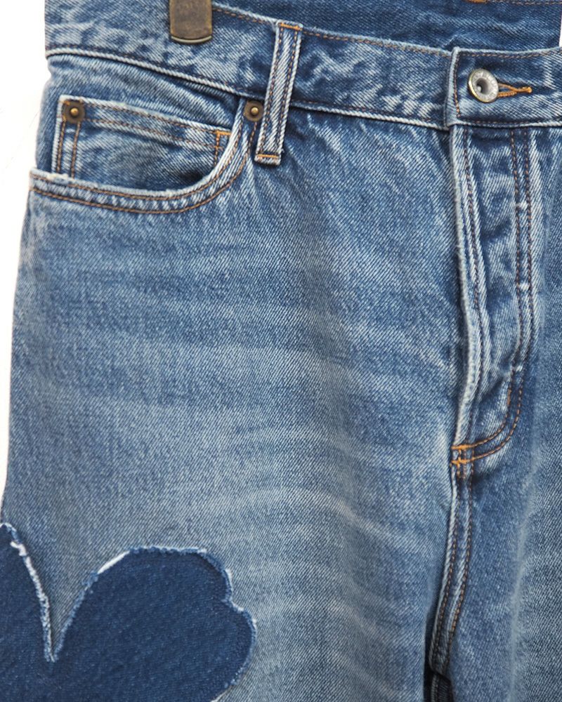 BIT BLUE フラワーパッチワークデニム | &Vogue STORE
