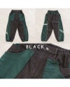 ミリロピュール ジャージMIXパイピングテープデニムパンツ バルーンシルエット ジョガー デニム レディース