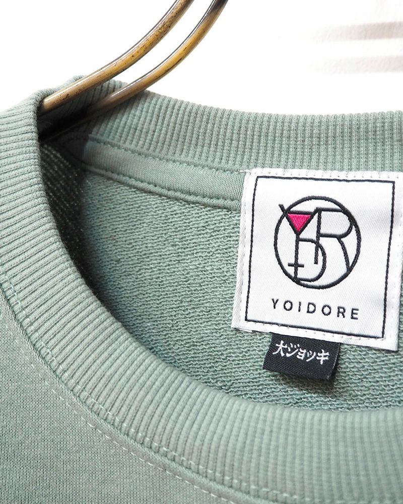 YOIDORE ヨイドレ とりあえずビール クルーネックスウェット 816601 裏毛スウェット 刺繍 ロゴ ビール デザイン ユニセックス カジュアル