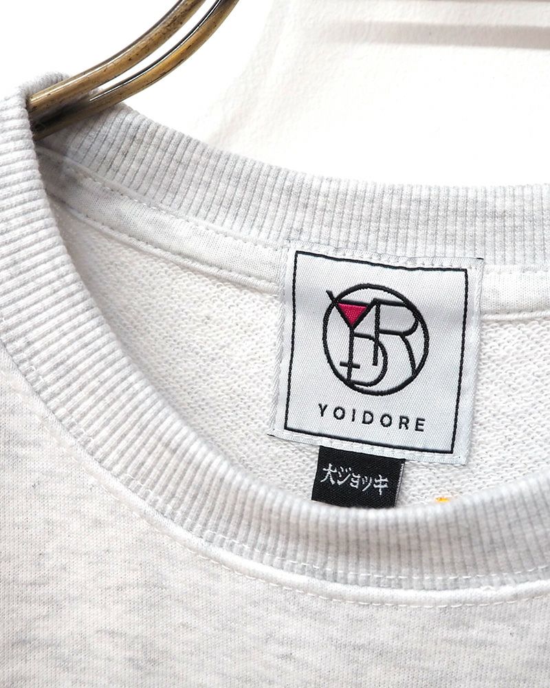 YOIDORE 京鼎樓 ジンディンロウ コラボ スウェット グラフィック 刺繍 酒好き ルーズシルエット ユニセックス トップス