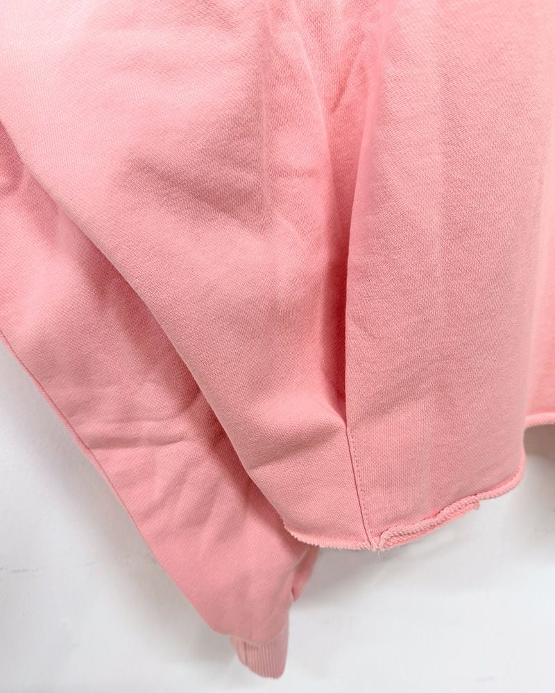 limiless スウェットプリントプルオーバー 手書きロゴ イラストデザイン 裾タック入り 丸みシルエット レディーススウェット