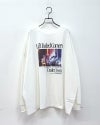 フォトプリントプルオーバー　長袖　クルーネック　ビッグシルエット　ドロップショルダー　グラフィックデザイン　ストリートファッション　ユニセックス　トップス