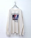フォトプリントプルオーバー　長袖　クルーネック　ビッグシルエット　ドロップショルダー　グラフィックデザイン　ストリートファッション　ユニセックス　トップス