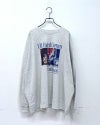 フォトプリントプルオーバー　長袖　クルーネック　ビッグシルエット　ドロップショルダー　グラフィックデザイン　ストリートファッション　ユニセックス　トップス
