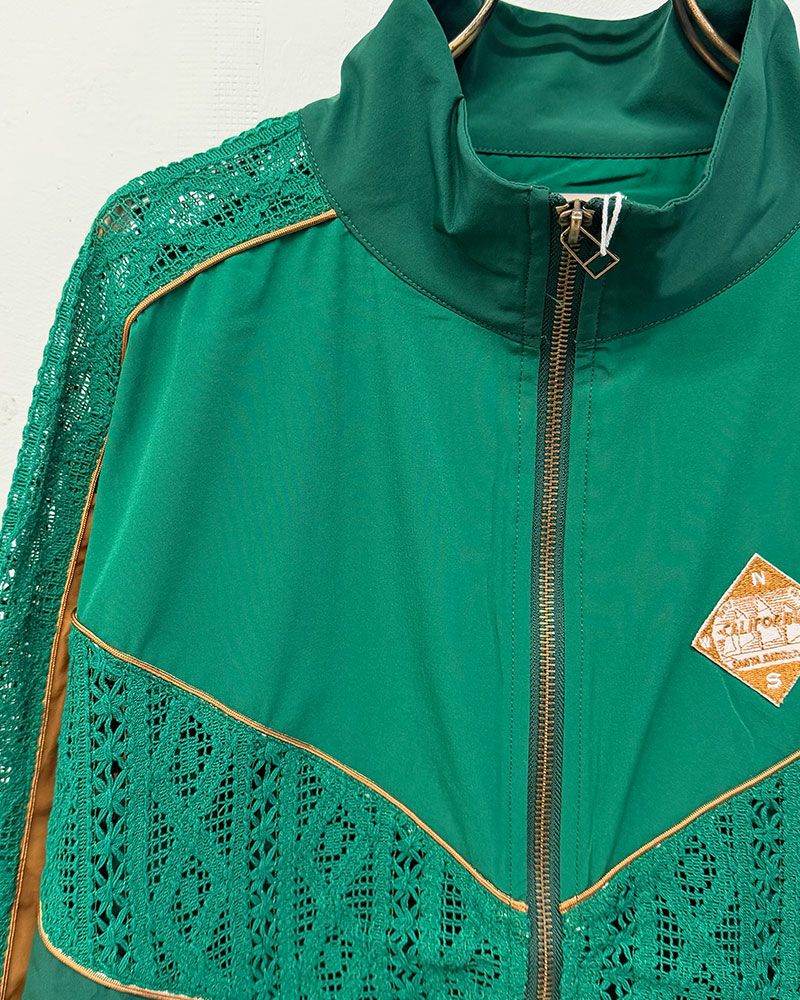 LIME.INC ストレッチナイロン レースブルゾン