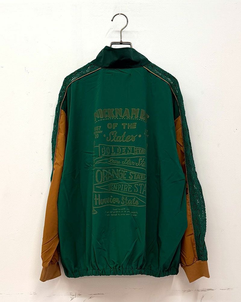 LIME.INC ストレッチナイロン レースブルゾン