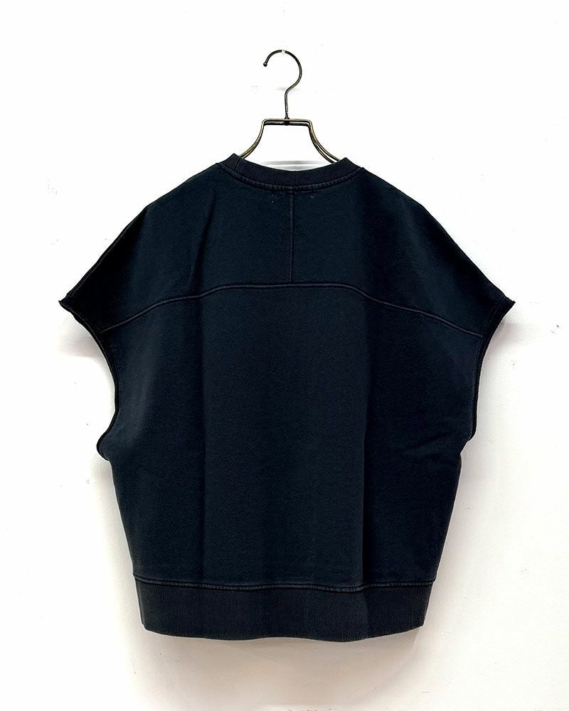 裏毛表裏切替プリントベスト