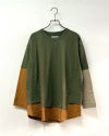 LIME.INC（ライムインク）天竺フェイクレイヤードロングスリーブTシャツ レディース ナチュラル カジュアル 長袖トップス