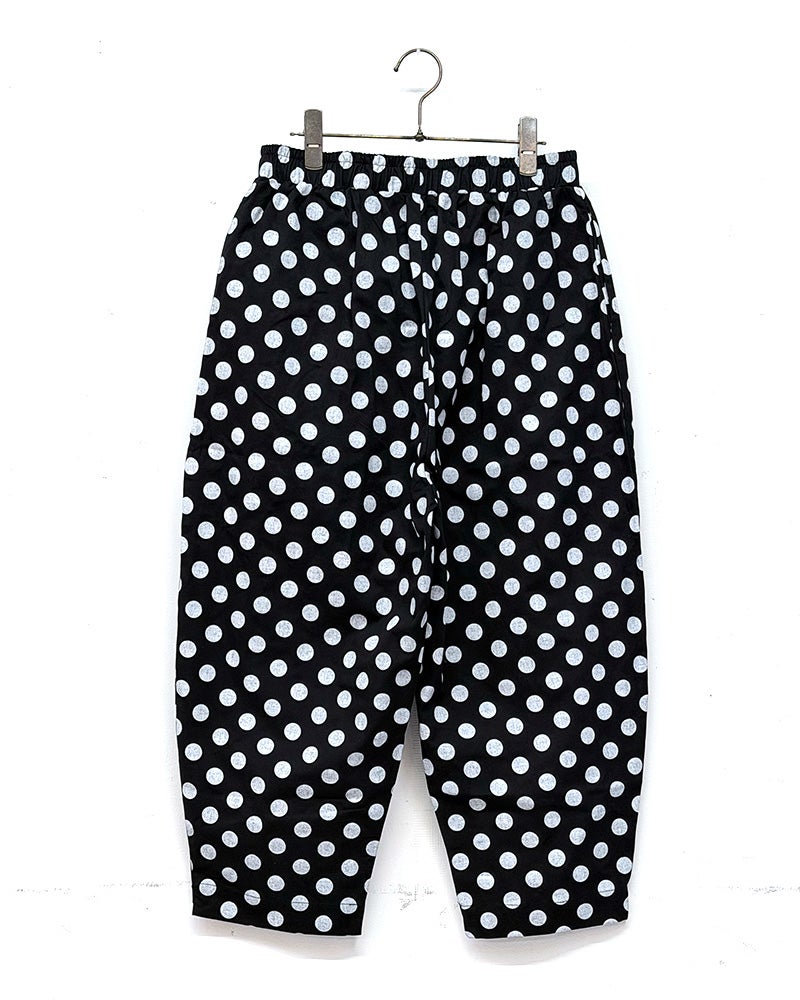 limiless　リミレス　ドットゆるっとパンツ　ドット柄　水玉　ワイドシルエット　ウエストゴム　リラックスパンツ　イージーパンツ　大人ナチュラル　ボトムス