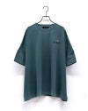 limiless　リミレス　ドライタッチ天竺ピグメントTシャツ　半袖　製品染め　ヴィンテージ加工　サイドスリット　ワイドシルエット　ドロップショルダー　大人カジュアル