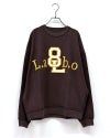 8Laboratory　エイトラボラトリー　リバーシブルクルーネックスウェット　トレーナー／長袖　製品染め　ヴィンテージ加工　かすれプリント　リバーシブル仕様　ビッグシルエット　全4カラー展開　大人カジュアル