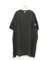 8Laboratory　エイトラボラトリー　ピグメント天竺チュニックワンピース　半袖　製品染め　ヴィンテージ加工　ワンポイントロゴ刺繡　ビッグシルエット　ドロップショルダー　前後差着丈　大人カジュアル