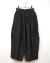 limiless　リミレス　デニムパンツ　ジーンズ　ストレートシルエット　ウエスト後ろゴム　ネイビー　ブラック　2カラー展開　大人カジュアル　定番ボトムス