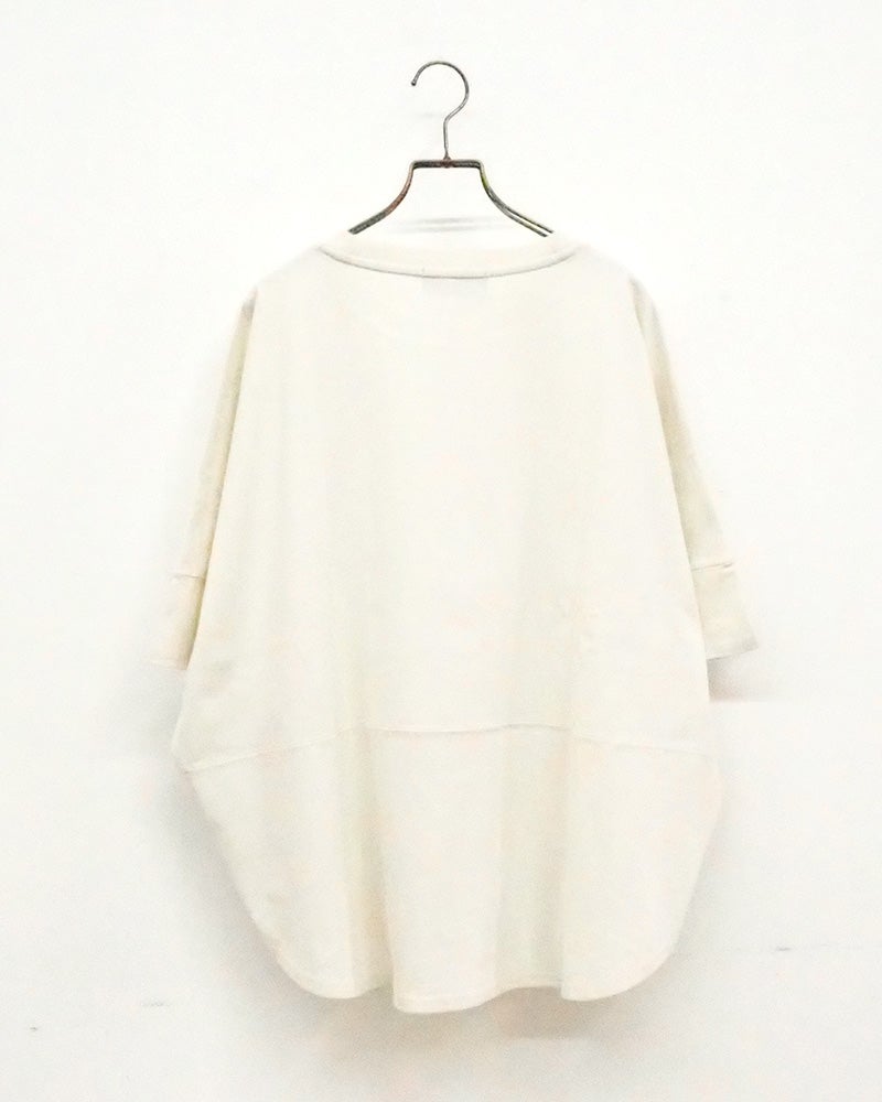 limiless　リミレス　天竺プリントBIG T　半袖　ビッグシルエット　カレッジロゴプリント　ドロップショルダー　前後差着丈　サイドスリット　大人カジュアル