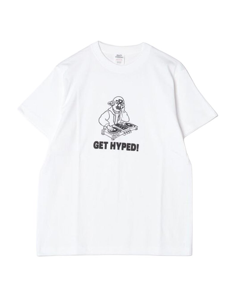 gym master　ジムマスター　GET HYPED TEE　半袖　レスラープリント　発泡プリント　立体プリント　ユニセックス　ビッグシルエット　コットン100%　大人カジュアル