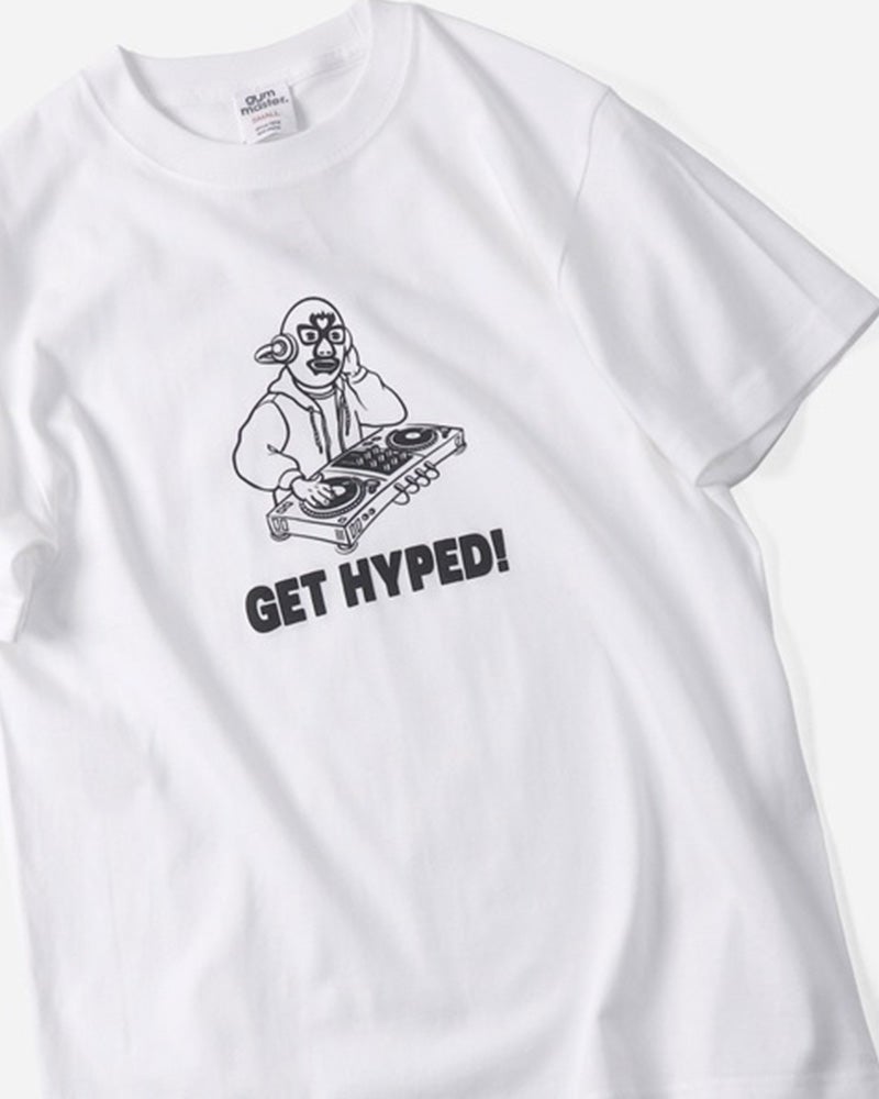 gym master　ジムマスター　GET HYPED TEE　半袖　レスラープリント　発泡プリント　立体プリント　ユニセックス　ビッグシルエット　コットン100%　大人カジュアル
