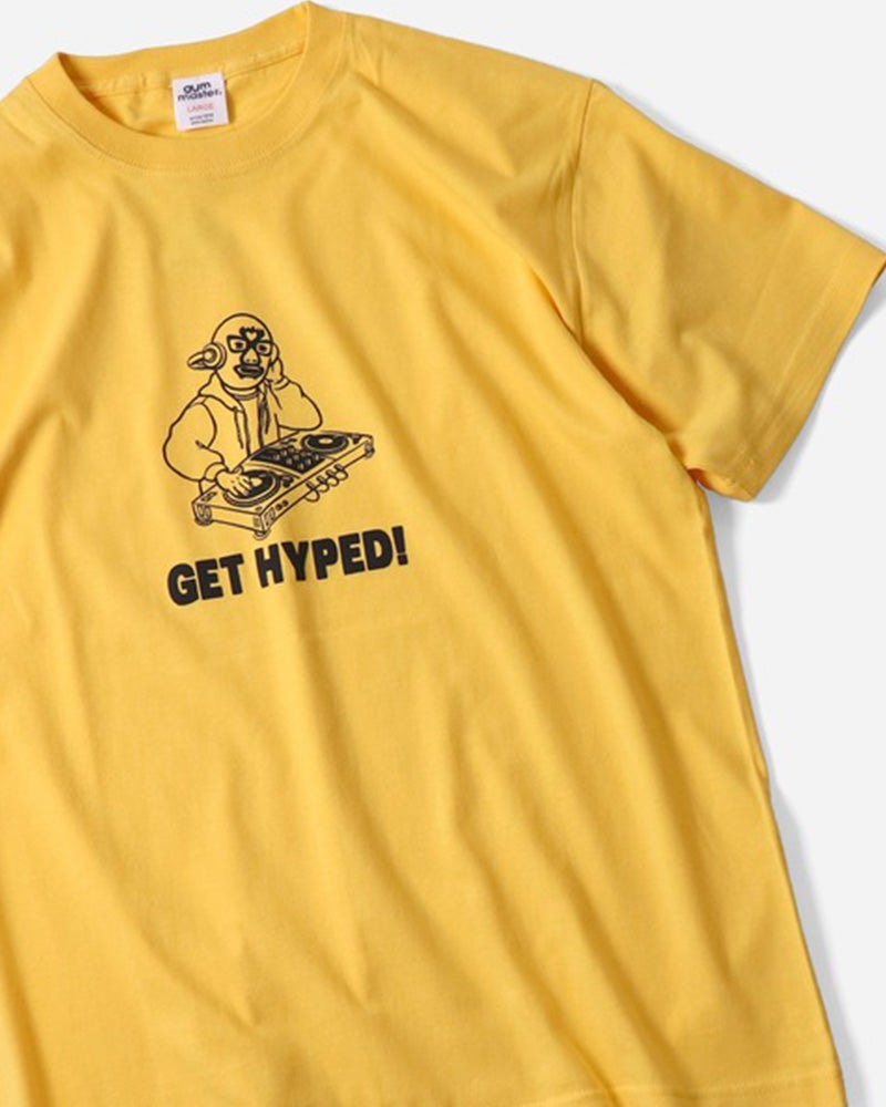 gym master　ジムマスター　GET HYPED TEE　半袖　レスラープリント　発泡プリント　立体プリント　ユニセックス　ビッグシルエット　コットン100%　大人カジュアル