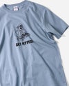 gym master　ジムマスター　GET HYPED TEE　半袖　レスラープリント　発泡プリント　立体プリント　ユニセックス　ビッグシルエット　コットン100%　大人カジュアル