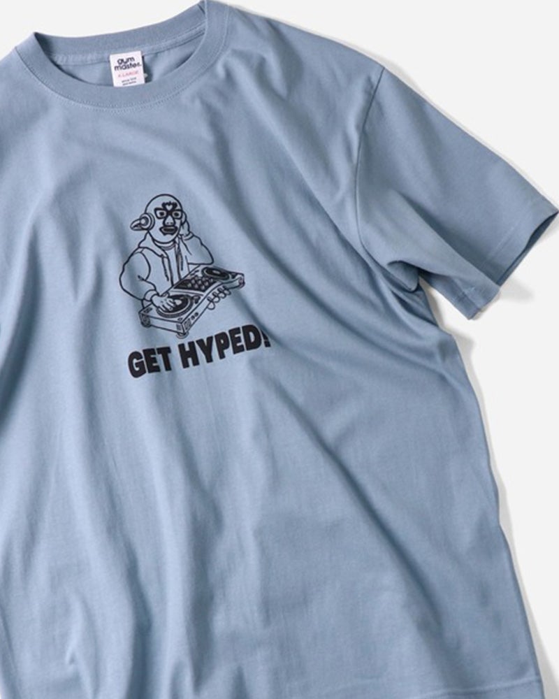 gym master　ジムマスター　GET HYPED TEE　半袖　レスラープリント　発泡プリント　立体プリント　ユニセックス　ビッグシルエット　コットン100%　大人カジュアル