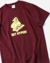 gym master　ジムマスター　GET HYPED TEE　半袖　レスラープリント　発泡プリント　立体プリント　ユニセックス　ビッグシルエット　コットン100%　大人カジュアル