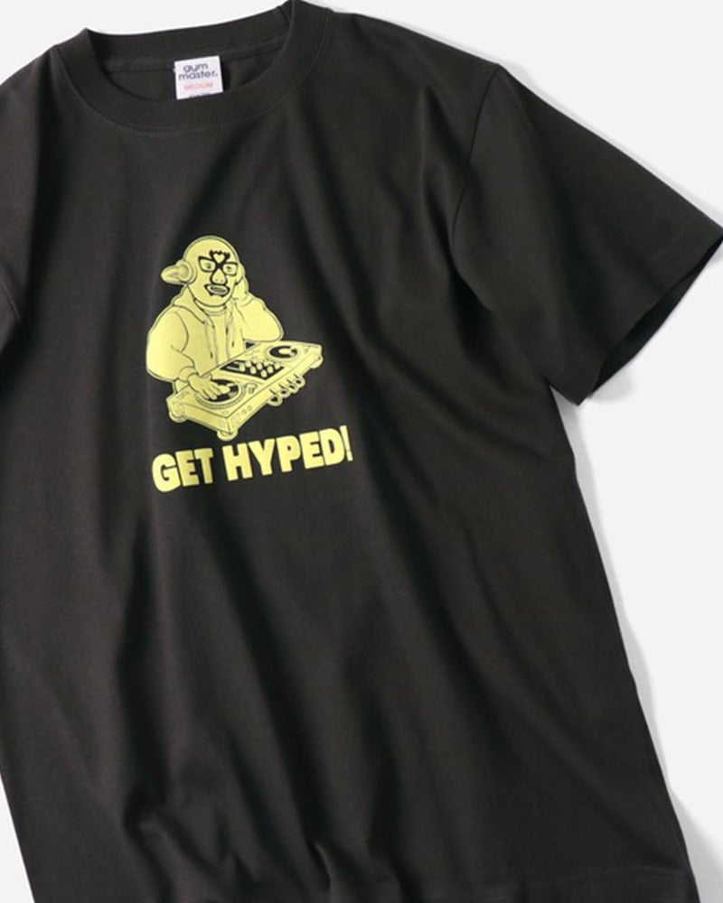 gym master　ジムマスター　GET HYPED TEE　半袖　レスラープリント　発泡プリント　立体プリント　ユニセックス　ビッグシルエット　コットン100%　大人カジュアル