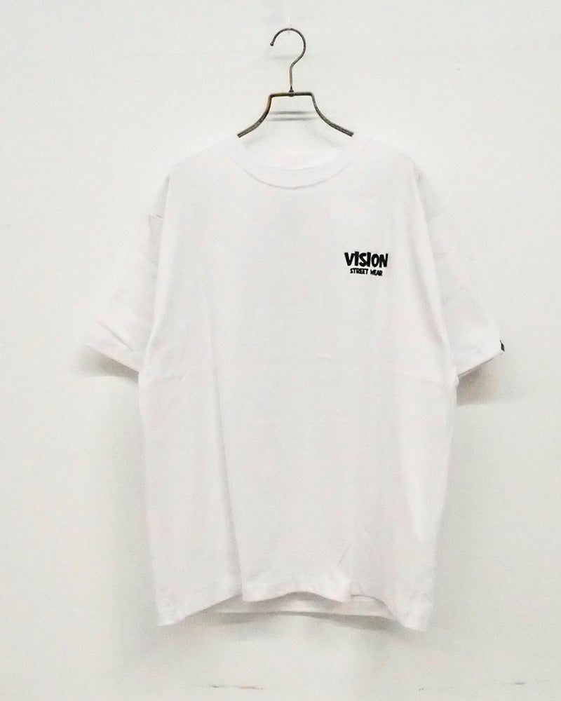 VISION　STREET　WEAR　ヴィジョンストリートウェア　ダイナソーロゴTシャツ　半袖　バックプリント　恐竜グラフィック　ストリート　ユニセックス　ビッグシルエット