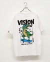 VISION　STREET　WEAR　ヴィジョンストリートウェア　ダイナソーロゴTシャツ　半袖　バックプリント　恐竜グラフィック　ストリート　ユニセックス　ビッグシルエット