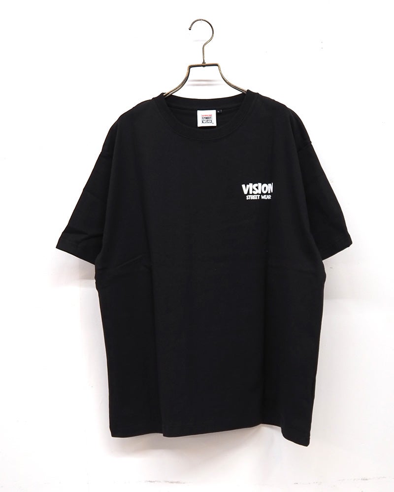 VISION　STREET　WEAR　ヴィジョンストリートウェア　ダイナソーロゴTシャツ　半袖　バックプリント　恐竜グラフィック　ストリート　ユニセックス　ビッグシルエット
