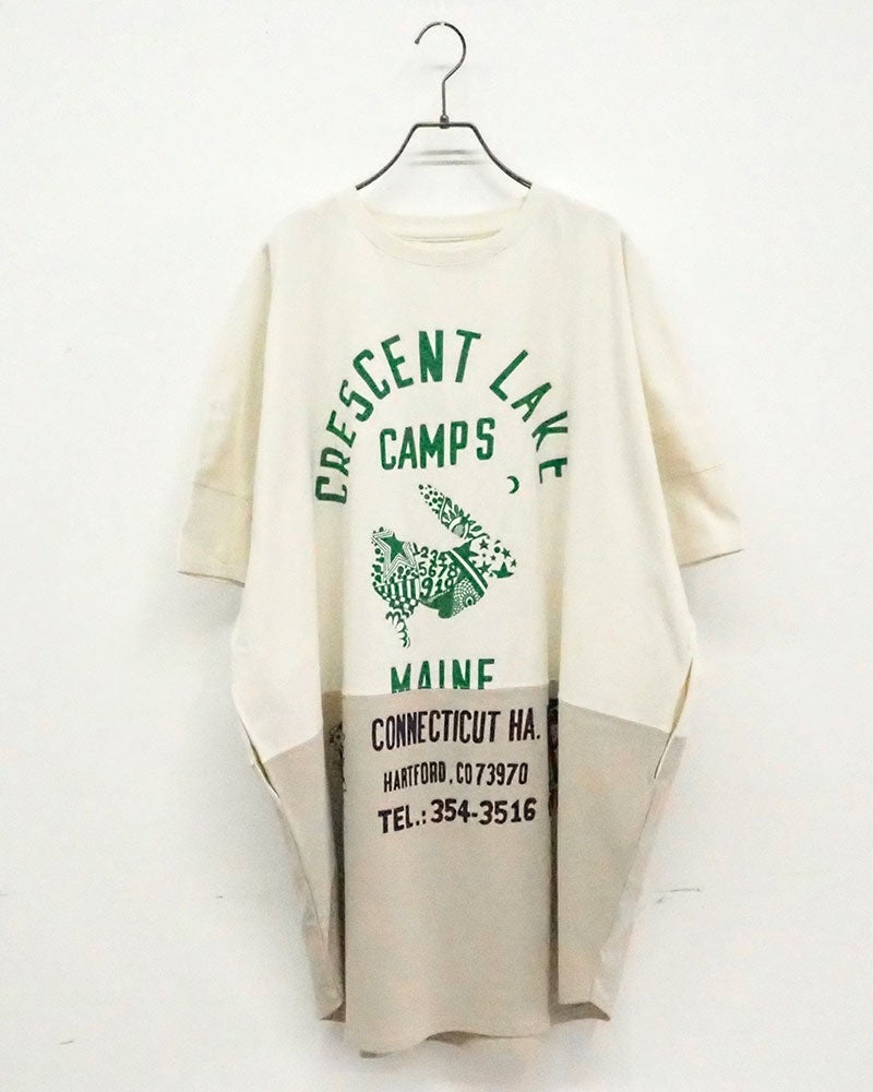LIME.INC　ライムインク　天竺プリントBIG　T　半袖　グラフィックプリント　ビッグシルエット　ドロップショルダー　前後差着丈　サイドスリット　大人カジュアル
