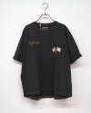LIME.INC　ライムインク　インディゴ天竺T　半袖　インディゴ染め　ワンポイント刺繍　バックプリント　ワイドシルエット　ドロップショルダー　前後差着丈　大人カジュアル