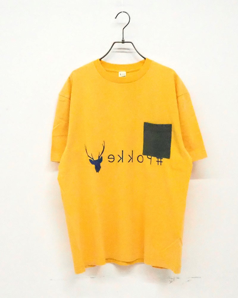#Pokke ポケット付プリントS/S TEE