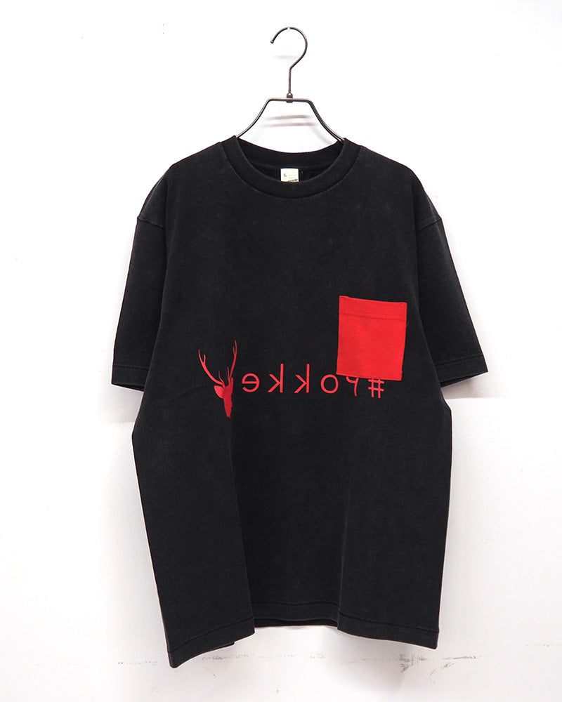#Pokke ポケット付プリントS/S TEE