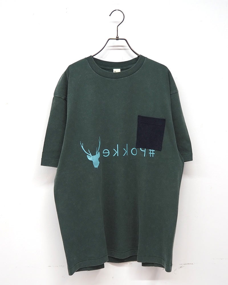 #Pokke ポケット付プリントS/S TEE